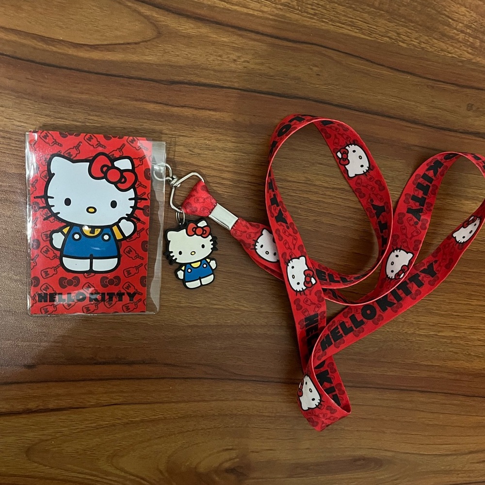 Hello kitty lanyard new